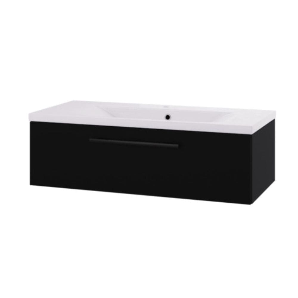 Linn Bad Ingrid D45 Servantskap med 1 skuff Svart / 100cm Linn Bad Servantskap LB-1107101S