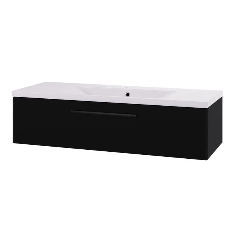 Linn Bad Ingrid D45 Servantskap med 1 skuff Svart / 120cm Linn Bad Servantskap LB-1107121S