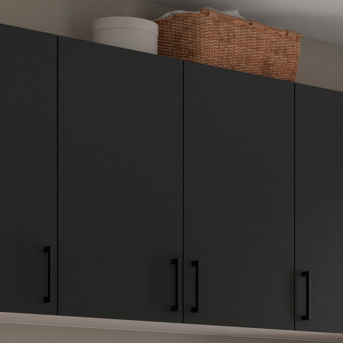 Linn Bad Overskap 2 dører for vaskerom Svart matt / 60cm Linn Bad Veggskap vaskerom LB-741206