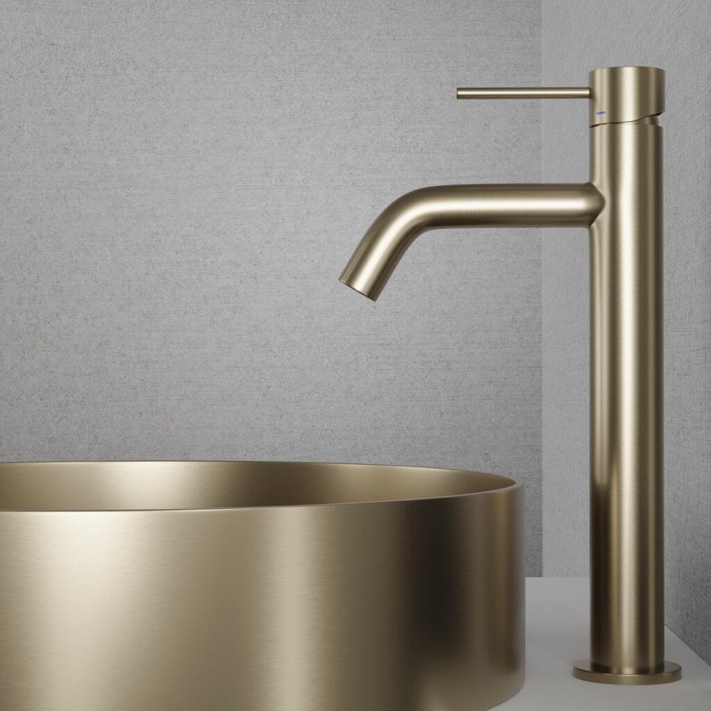 Scandtap Steel Voyage High Servantbatteri Champagne Scandtap Servantbatteri SC-10224