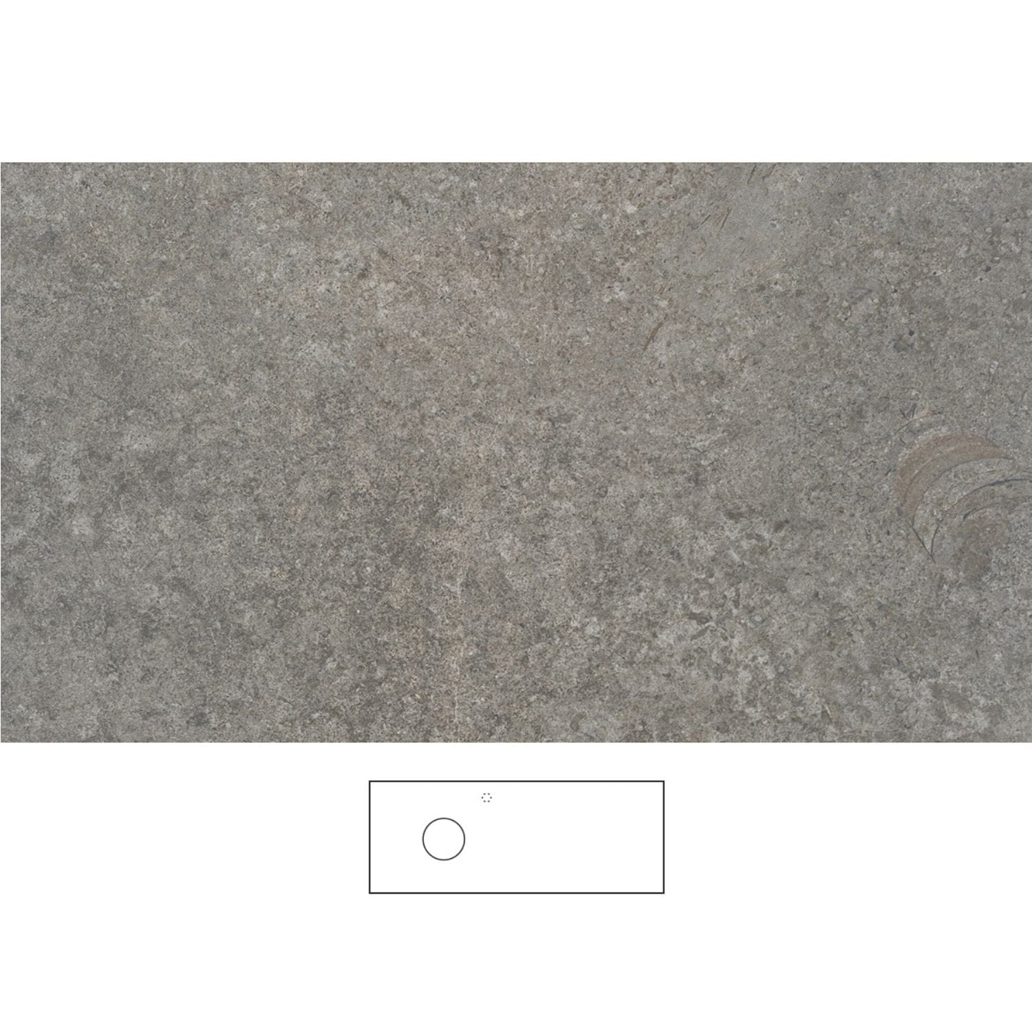 Svedbergs Poem Granittkeramikk Benkeplate Mineral / 120cm venstre / Høyre Svedbergs Benkeplate bad SV-362120V-H