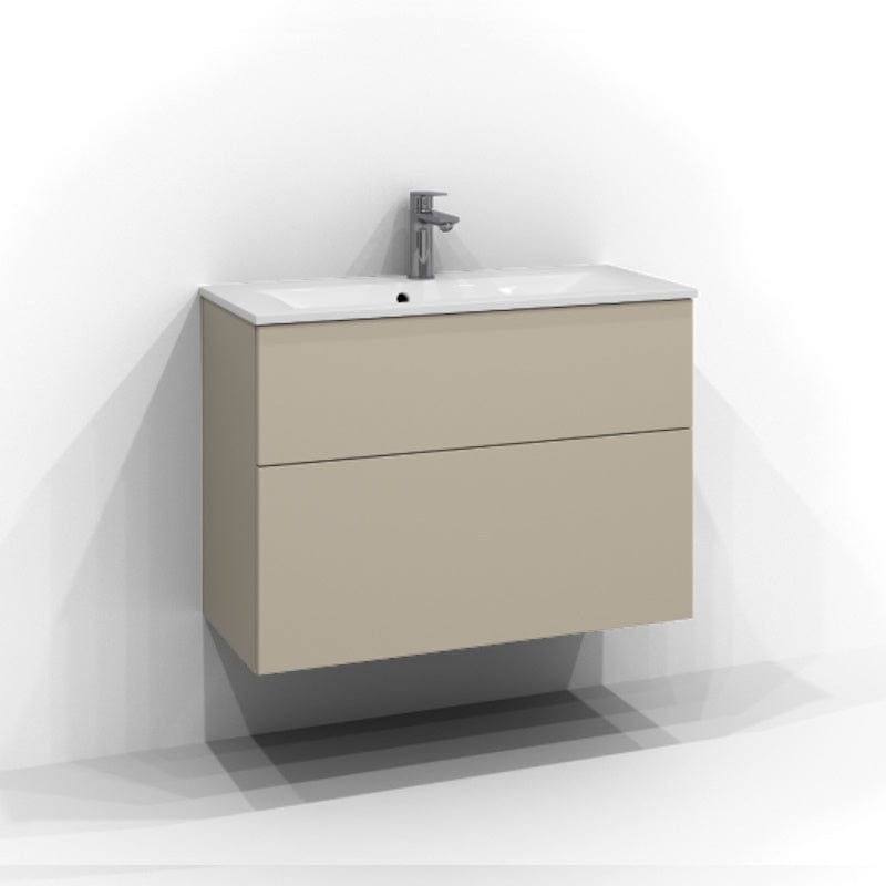 Svedbergs Poem Profil Servantskap D45 med 2 skuffer Sand / 80cm Svedbergs Servantskap SV-3358622