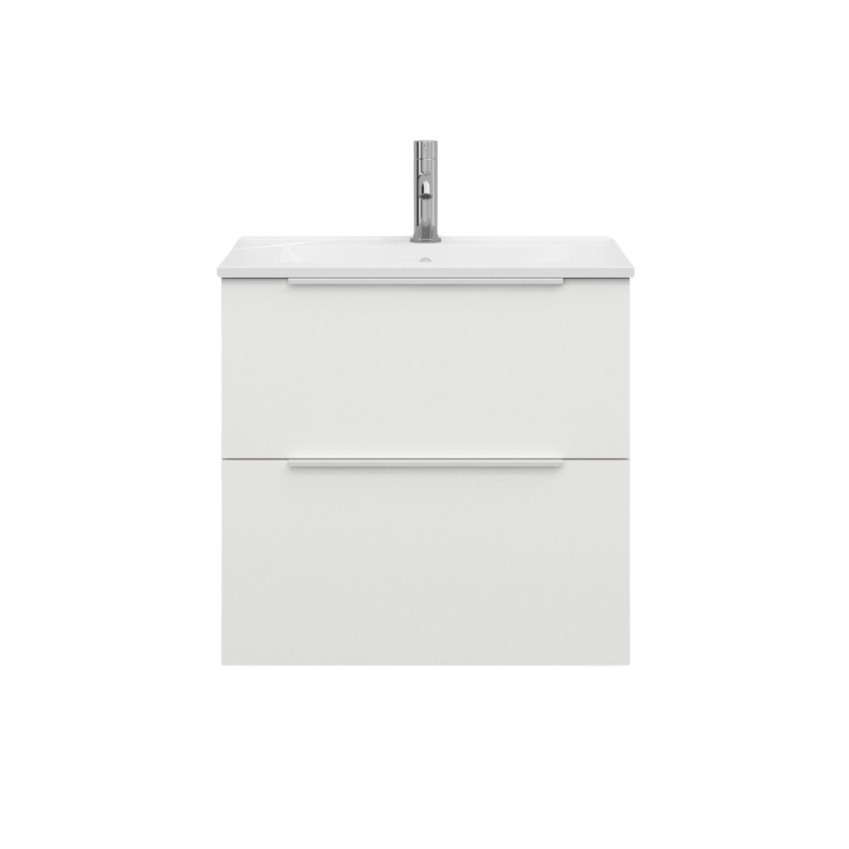 Svedbergs STILL Servantskap D45 med 2 skuff Hvit / 60cm / Integrert håndtak hvit Svedbergs Servantskap SV-560413