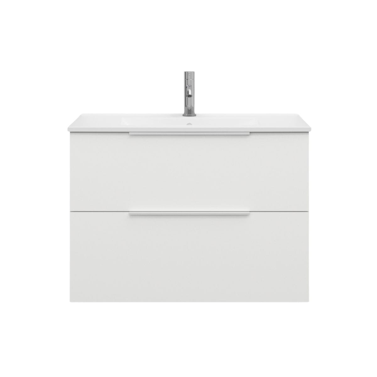 Svedbergs STILL Servantskap D45 med 2 skuff Hvit / 80cm / Integrert håndtak hvit Svedbergs Servantskap SV-580413