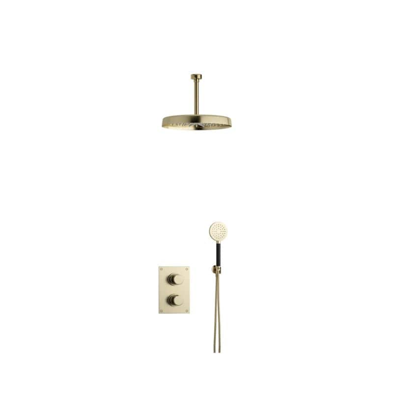 Tapwell ARM7268 Takdusj Innbygging - Takmontert Honey gold / 200mm / Ø300mm Tapwell Dusjsett TA-9428070