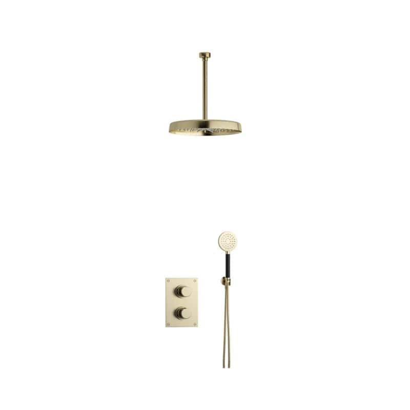 Tapwell ARM7268 Takdusj Innbygging - Takmontert Honey gold / 300mm / Ø300mm Tapwell Dusjsett TA-9428079