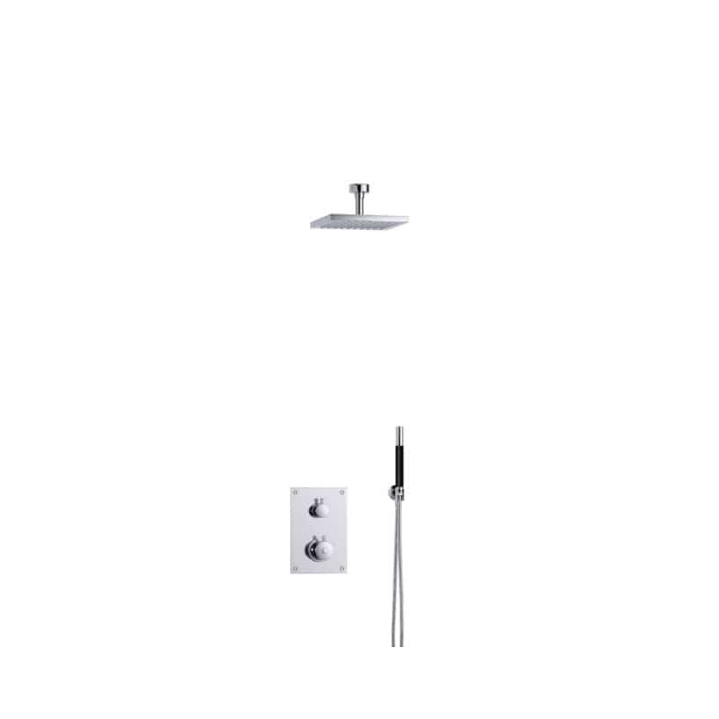 Tapwell BOX7268 Takdusj Innbygging - Takmontert Krom / 85mm / 200x200mm Tapwell Blandebatteri innbygging TA-9424874