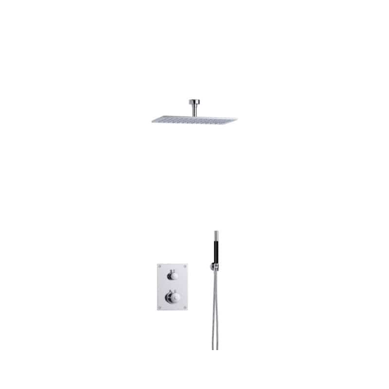 Tapwell BOX7268 Takdusj Innbygging - Takmontert Krom / 85mm / 340x220mm Tapwell Blandebatteri innbygging TA-9424870
