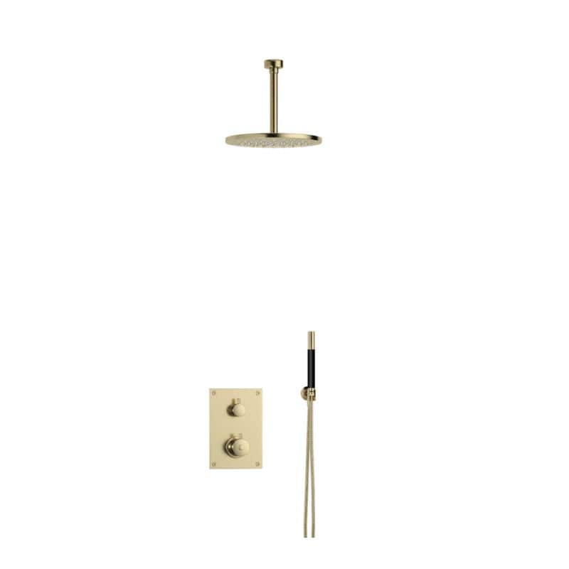 Tapwell Z079 Takdusj Innbygging - komplett Honey gold / 200mm Tapwell Blandebatteri innbygging TA-9424994