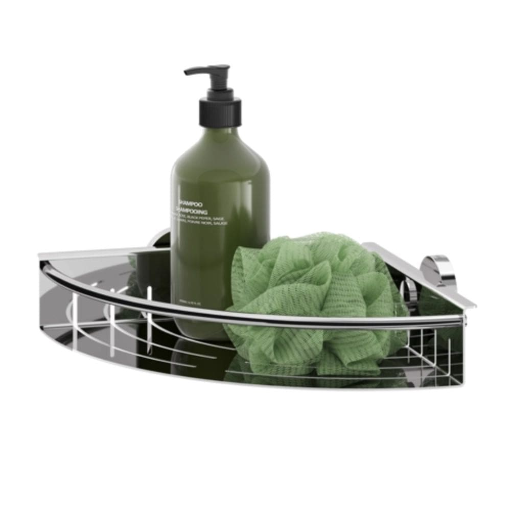 Tiger Boston hjørnekurv - kan limes Krom Tiger Dusjhylle CO-T304733