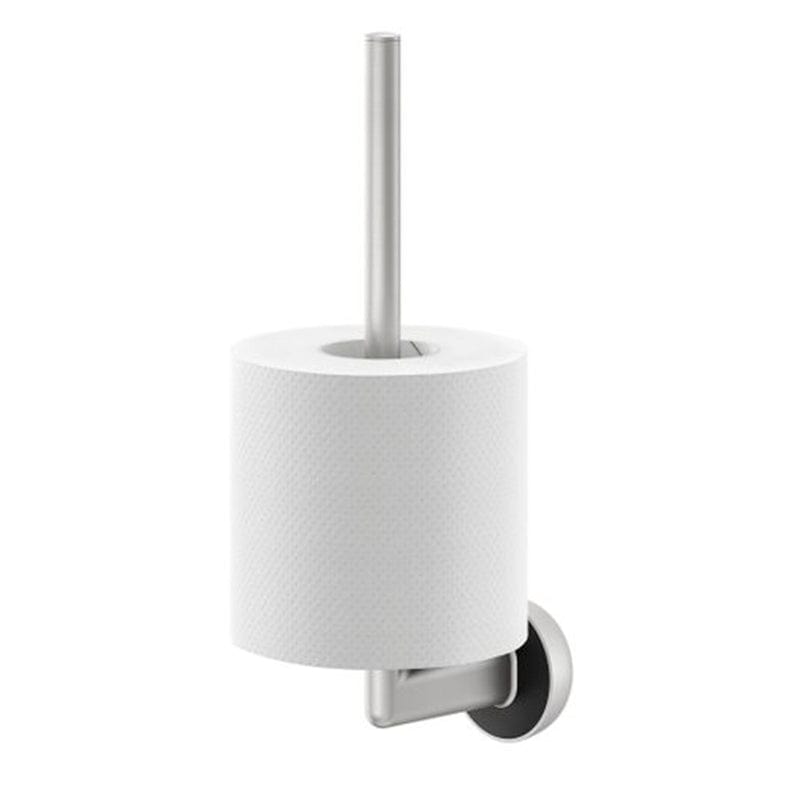Tiger Cooper reserverullholder, børstet stål/svart Børstet stål Tiger Toalettrullholder CO-T800225