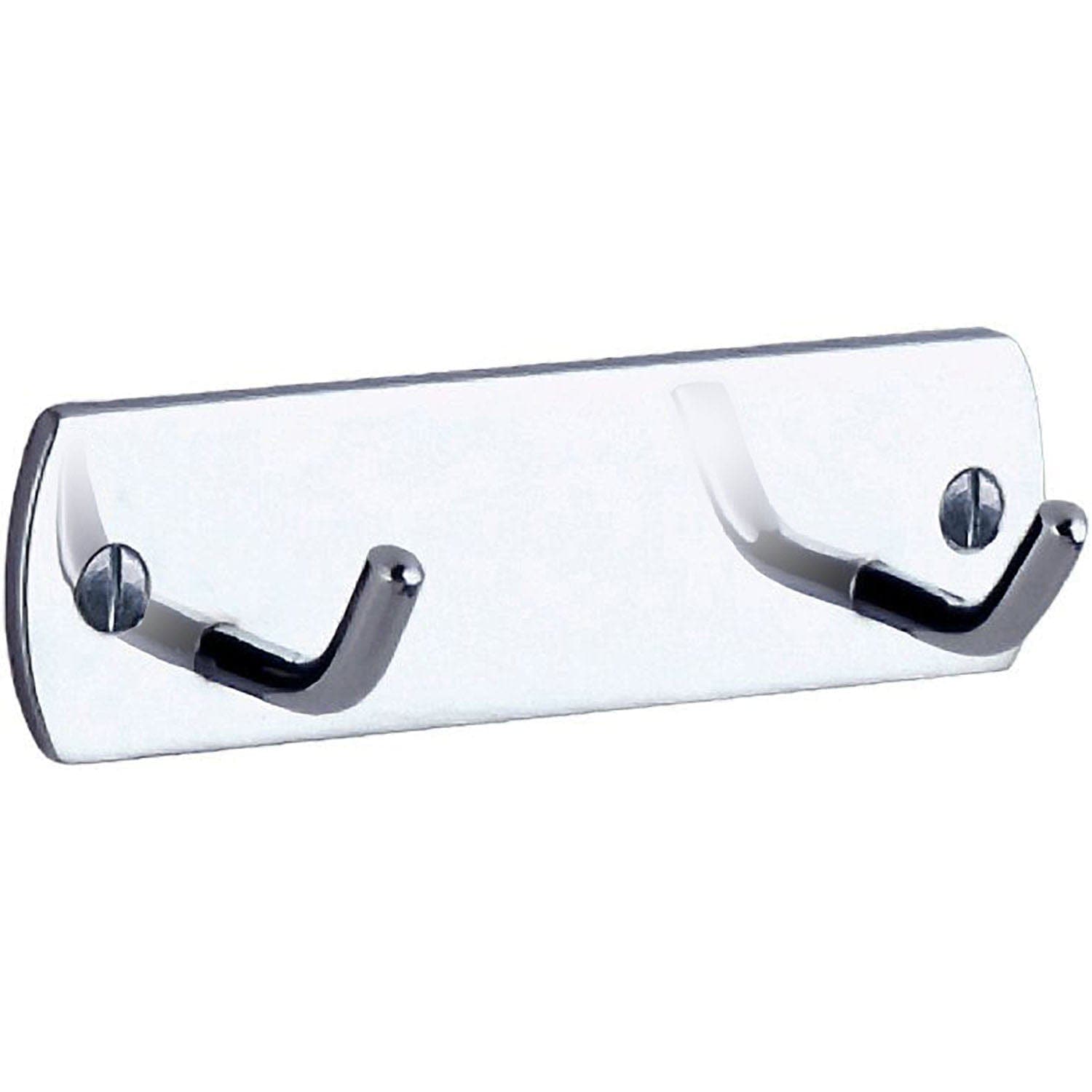 Beslagsboden Krok Dobbel B456 Krom Beslagsboden Knagger SM-B456K