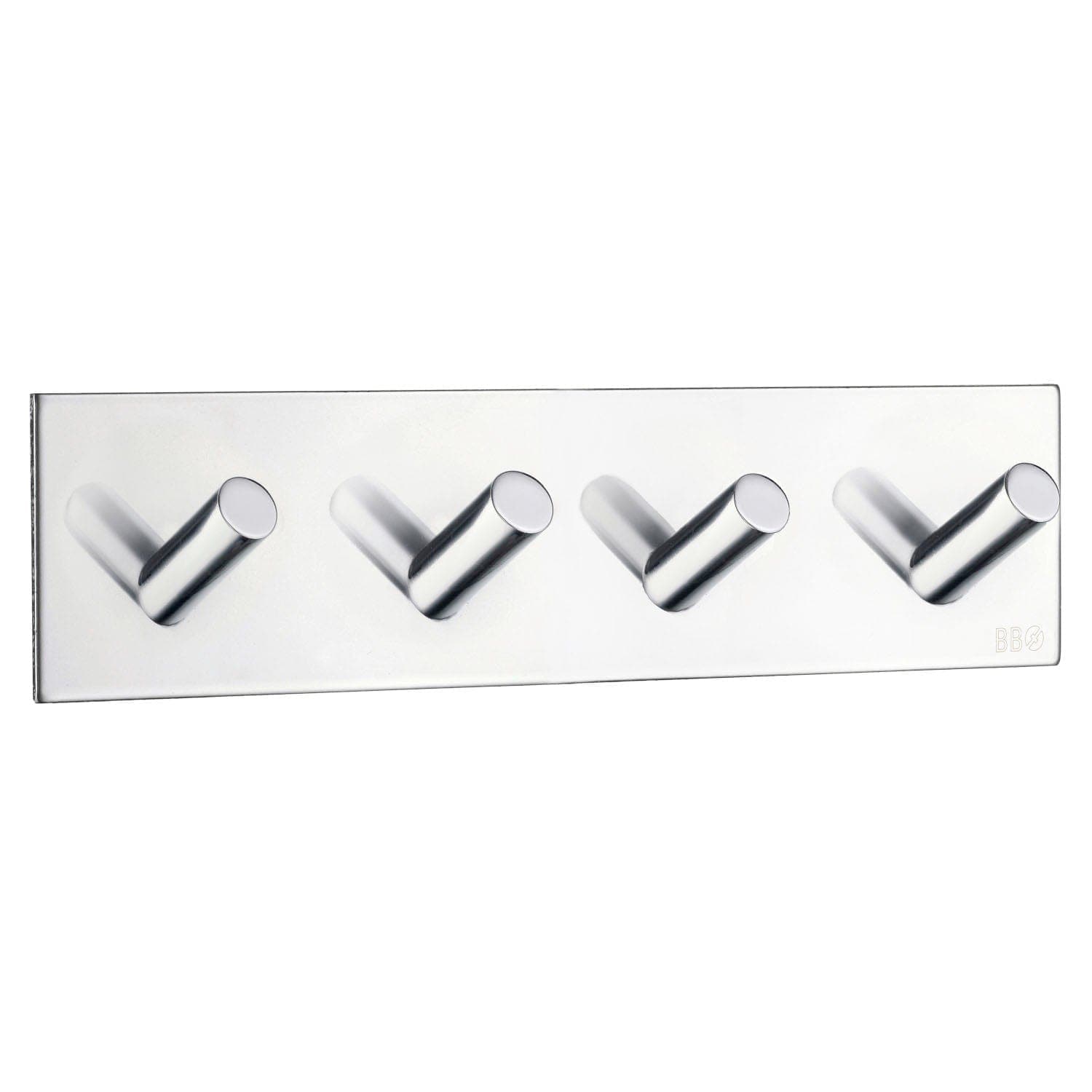 Beslagsboden Kroklist 4 Kroker 1096 - selvklebende Krom Beslagsboden Knagger SM-BK1096
