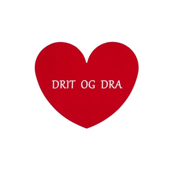 Esbada Hjerteformet Dørskilt Drit og Dra Esbada Toalettskilt CO-E704614
