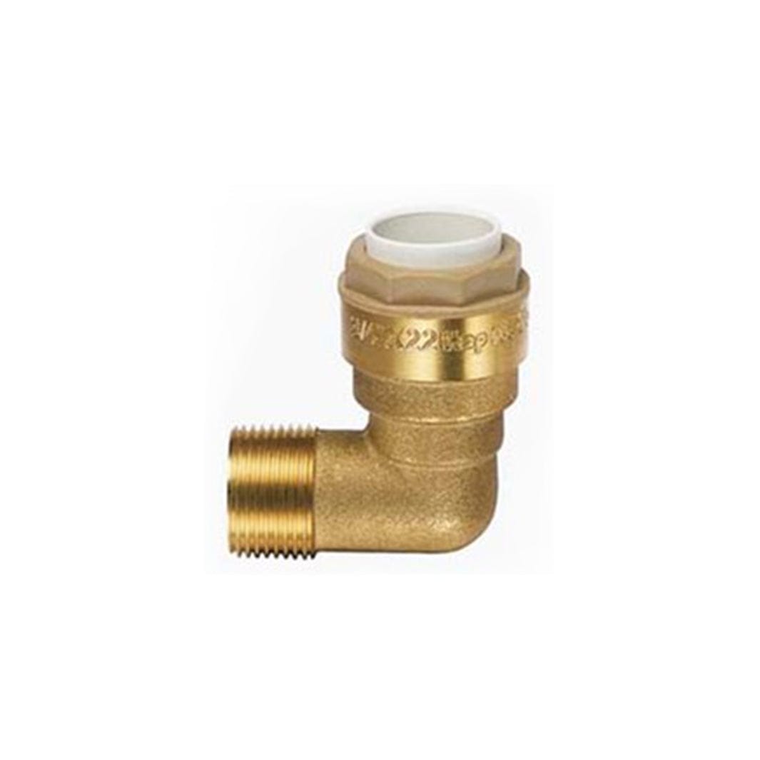 Høiax Push Albue utvendig gjenge 3/4"x18mm Høiax Rørdeler tappevann HO-5125423