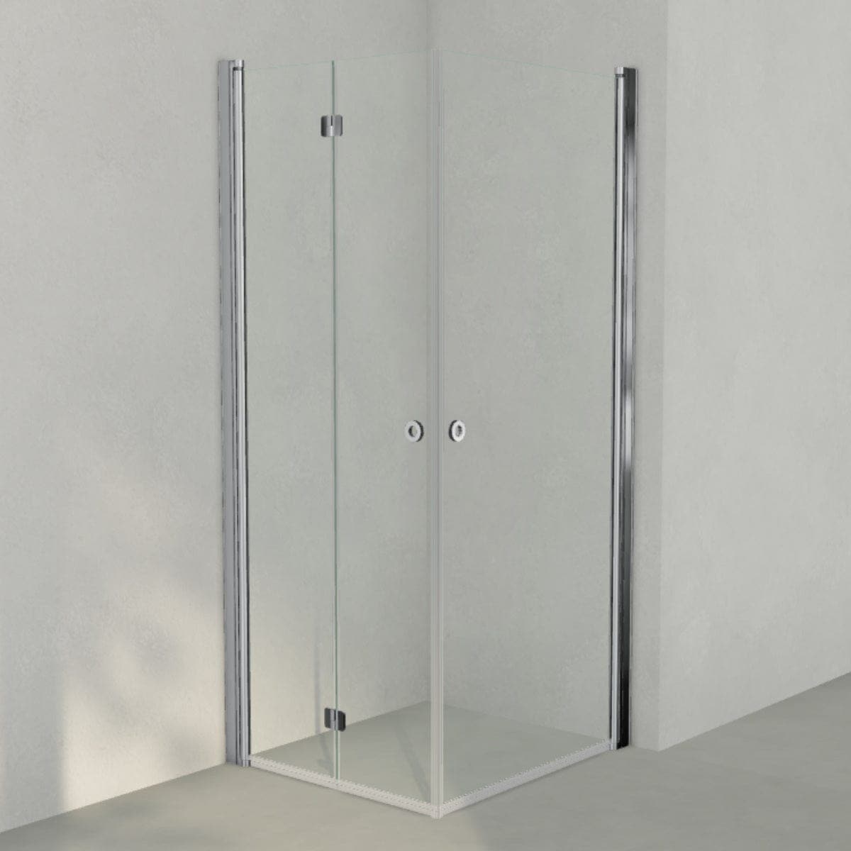 INR Dusjhjørne LINC 66 Flex Original Krom / 80x90cm / Venstre hengslet INR Iconic Nordic Rooms Dusjhjørne INR-566102389