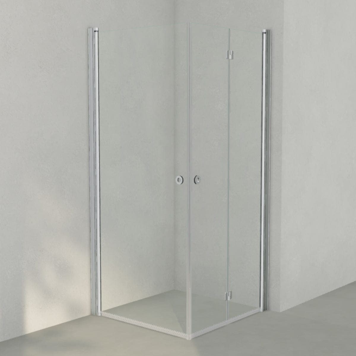 INR Dusjhjørne LINC 66 Flex Original Matt aluminium / 90x90cm / Høyre hengslet INR Iconic Nordic Rooms Dusjhjørne INR-566202999