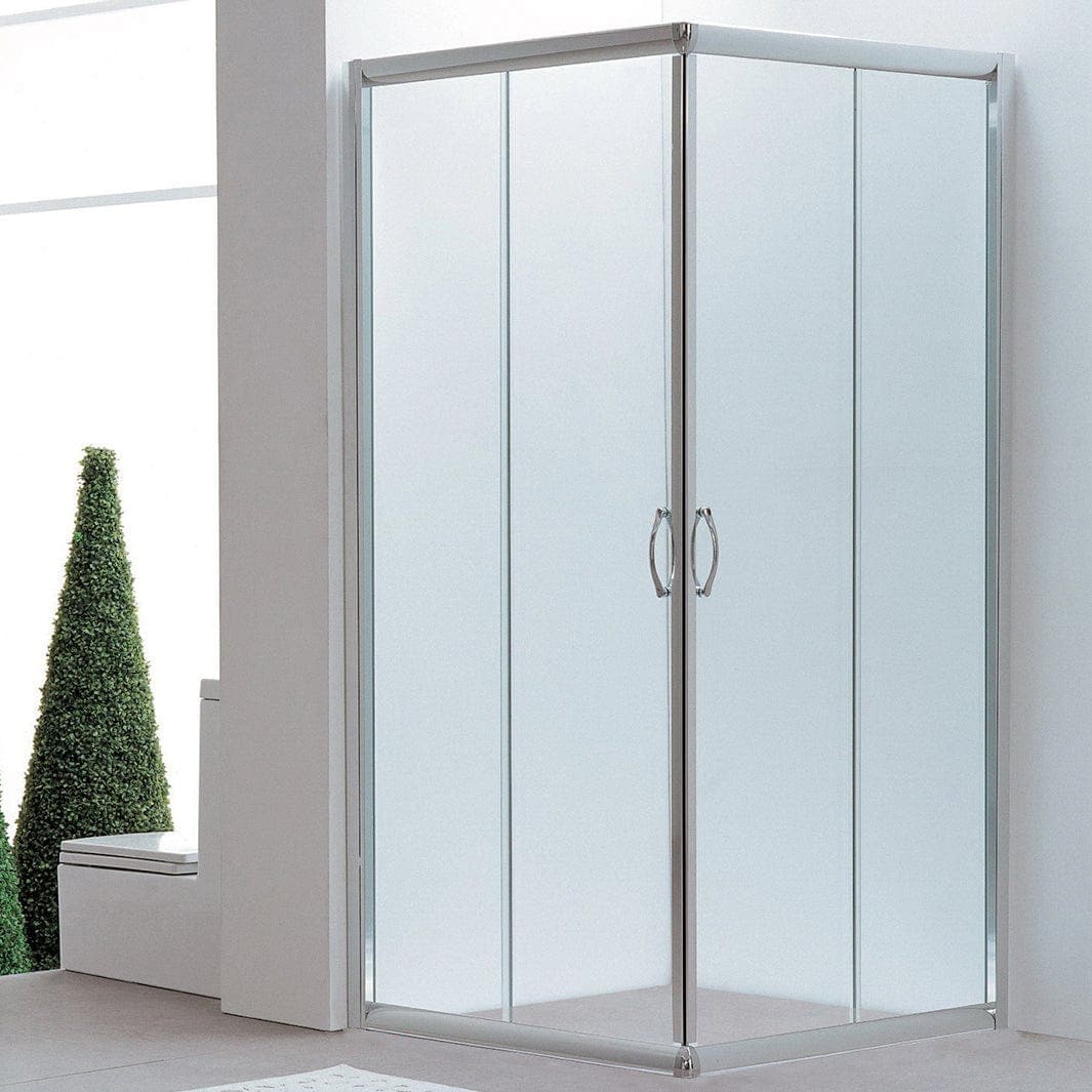 Sanipro Dusjhjørne Emma Rett - SAFE Laminert glass Krom / 90x90cm / Laminert glass Sanipro Dusjhjørne SA-2057