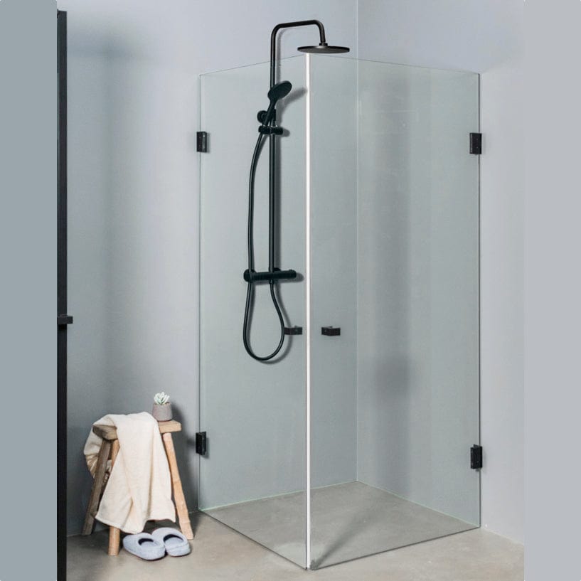 Sanipro Focus Dusjdør - pris pr stk Svart matt / 90cm / Klart glass Sanipro Dusjdør SA-10205