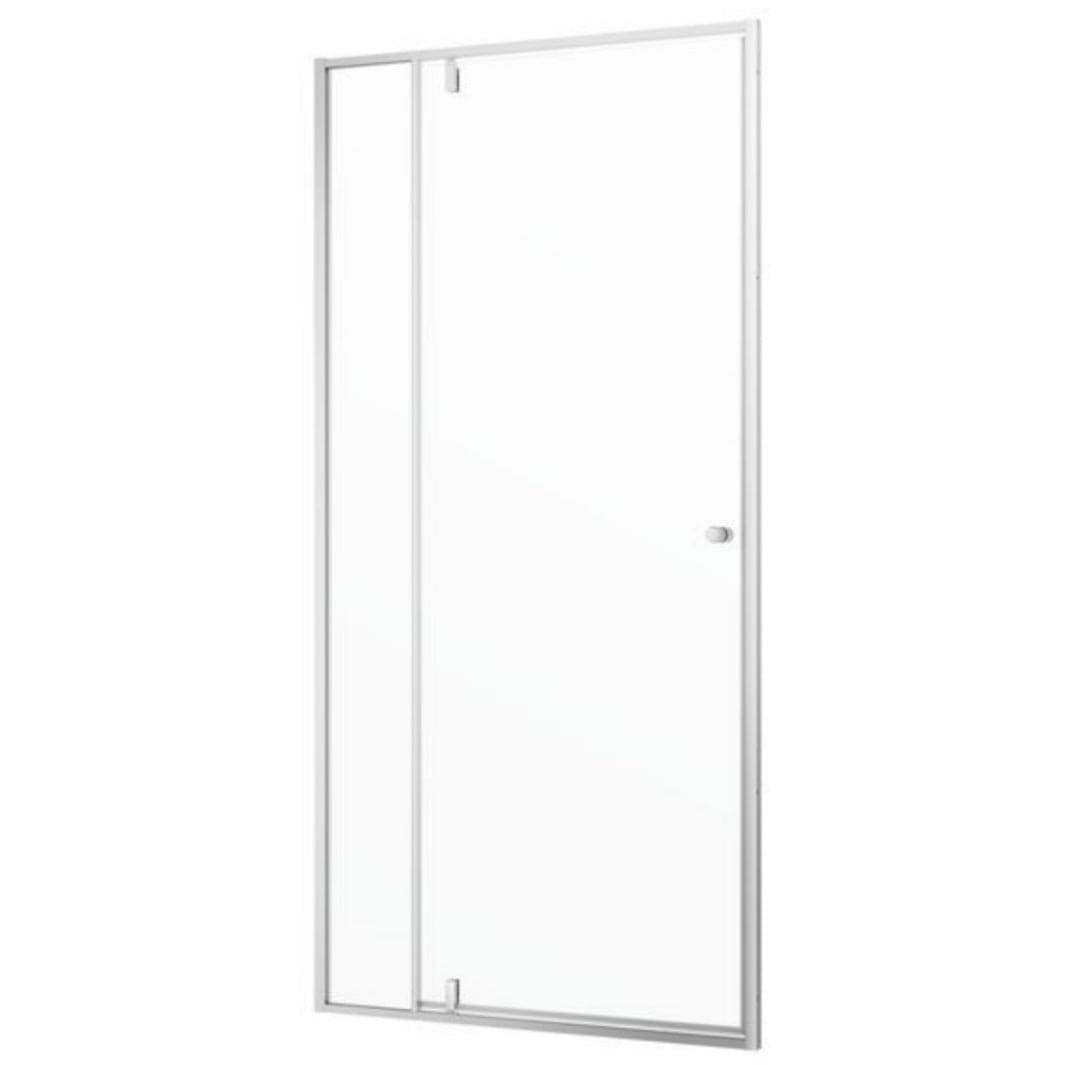 Sealskin Contour Dusjnisje B90-100 - Pivotdør Matt aluminium / 100cm / Klart glass Sealskin Dusjnisje CO-CD201006325100