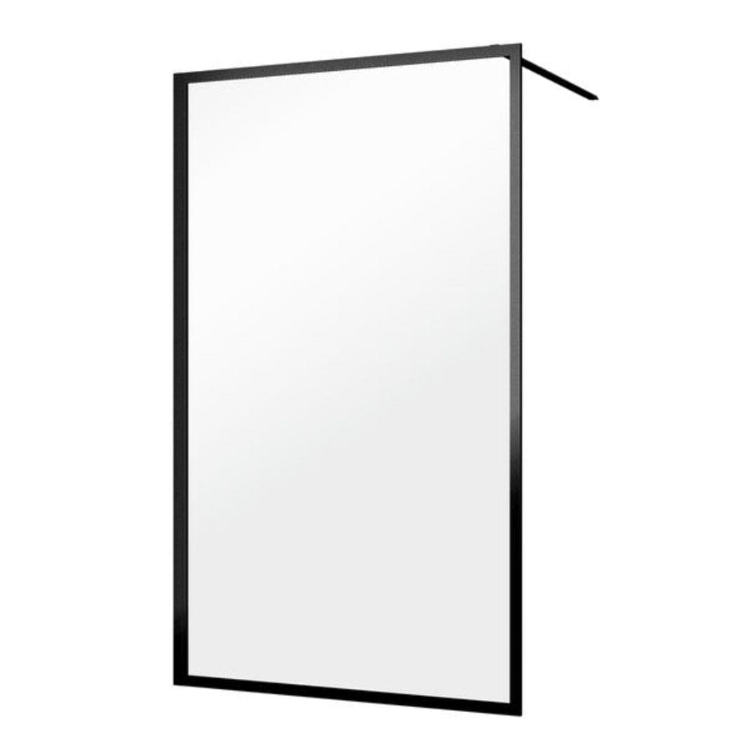 Sealskin Contour Dusjvegg A3 Walk-In H200cm Svart matt / 90cm / Klart glass Sealskin Dusjvegg CO-CDA30886195100