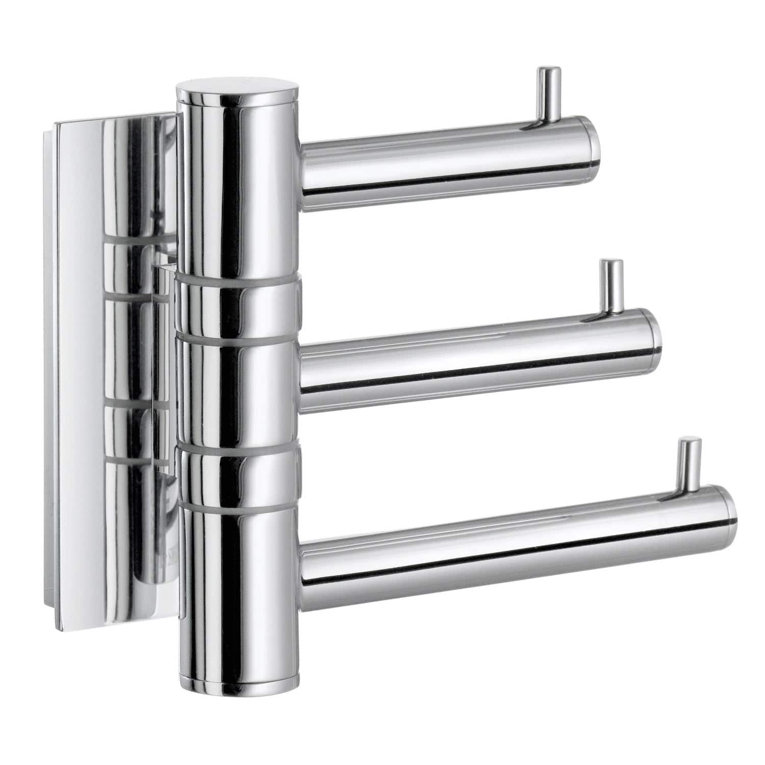 Smedbo ZK327 Svingbar Trippelkrok Pool Krom Smedbo Håndkleholder SM-ZK327
