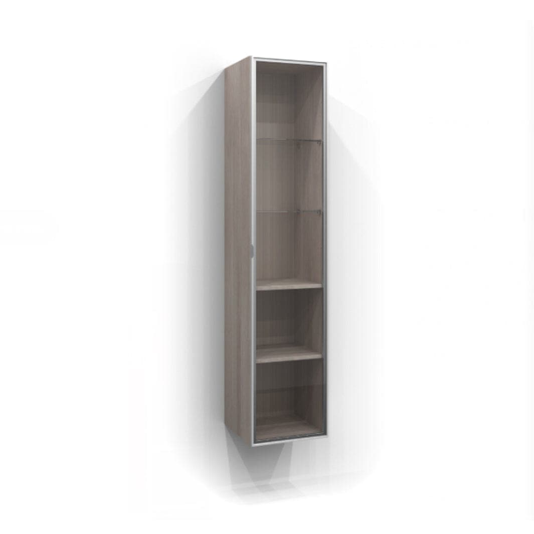 Svedbergs Høyskap Vitrine Dør med glass 160cm / 35cm / Matt + røkfarget glass Svedbergs Høyskap bad SV-7160353-3
