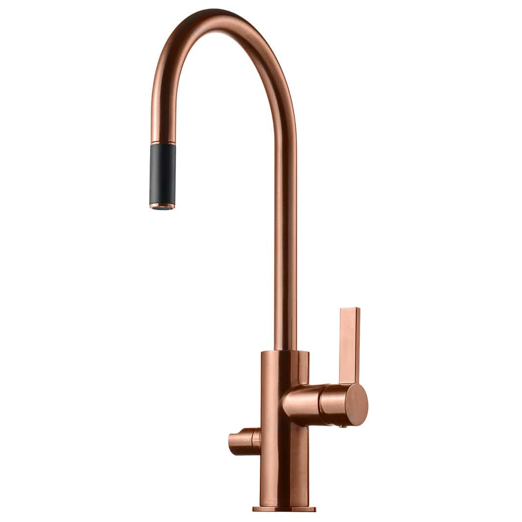 Tapwell ARM885 Kjøkkenarmatur Uttrekk+Avstengning Oksiderende kobber Tapwell Kjøkkenarmatur TA-9423515