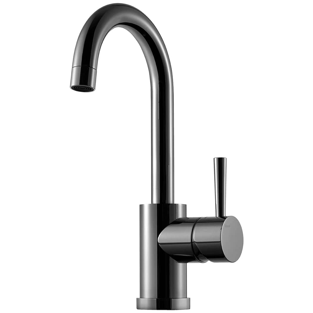 Tapwell EVO078 Servantbatteri - ikke til benkeplate Black chrome Tapwell Servantbatteri TA-4230636