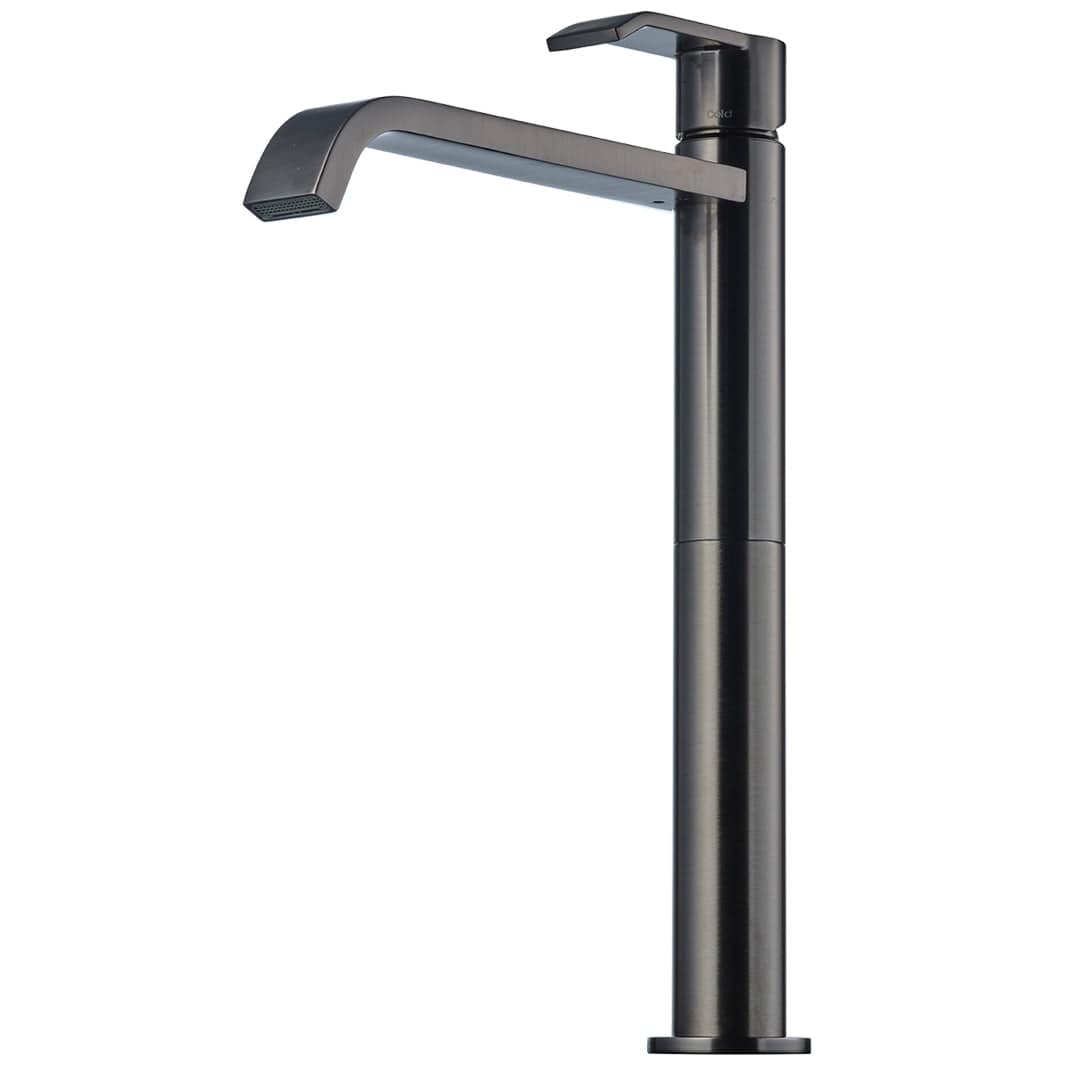 Tapwell VIC081 Høy Servantbatteri H312mm Brushed black chrome Tapwell Servantbatteri TA-9424405