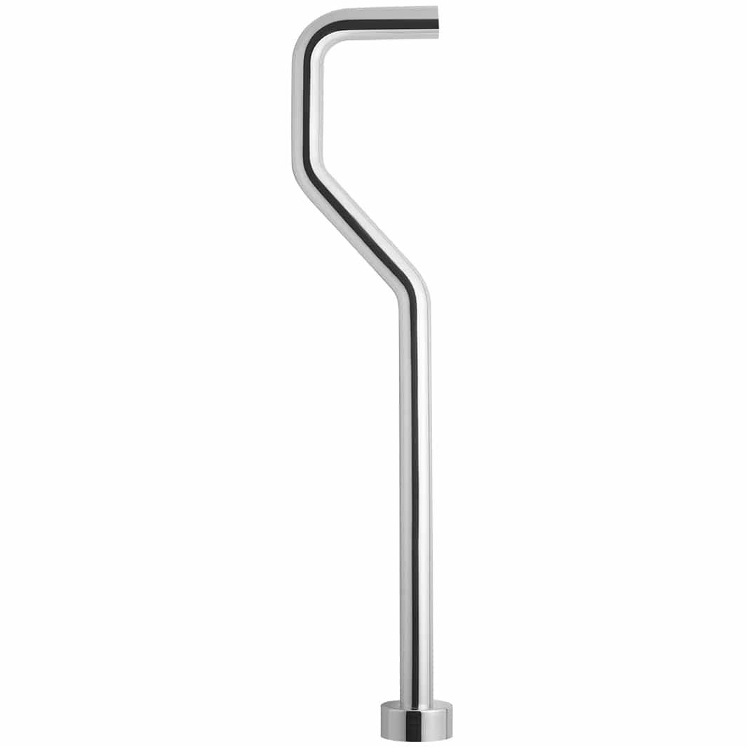 Tapwell XA22 S-Gulvrør for vannlås Ø32mm Krom Tapwell Vannlås TA-8081148