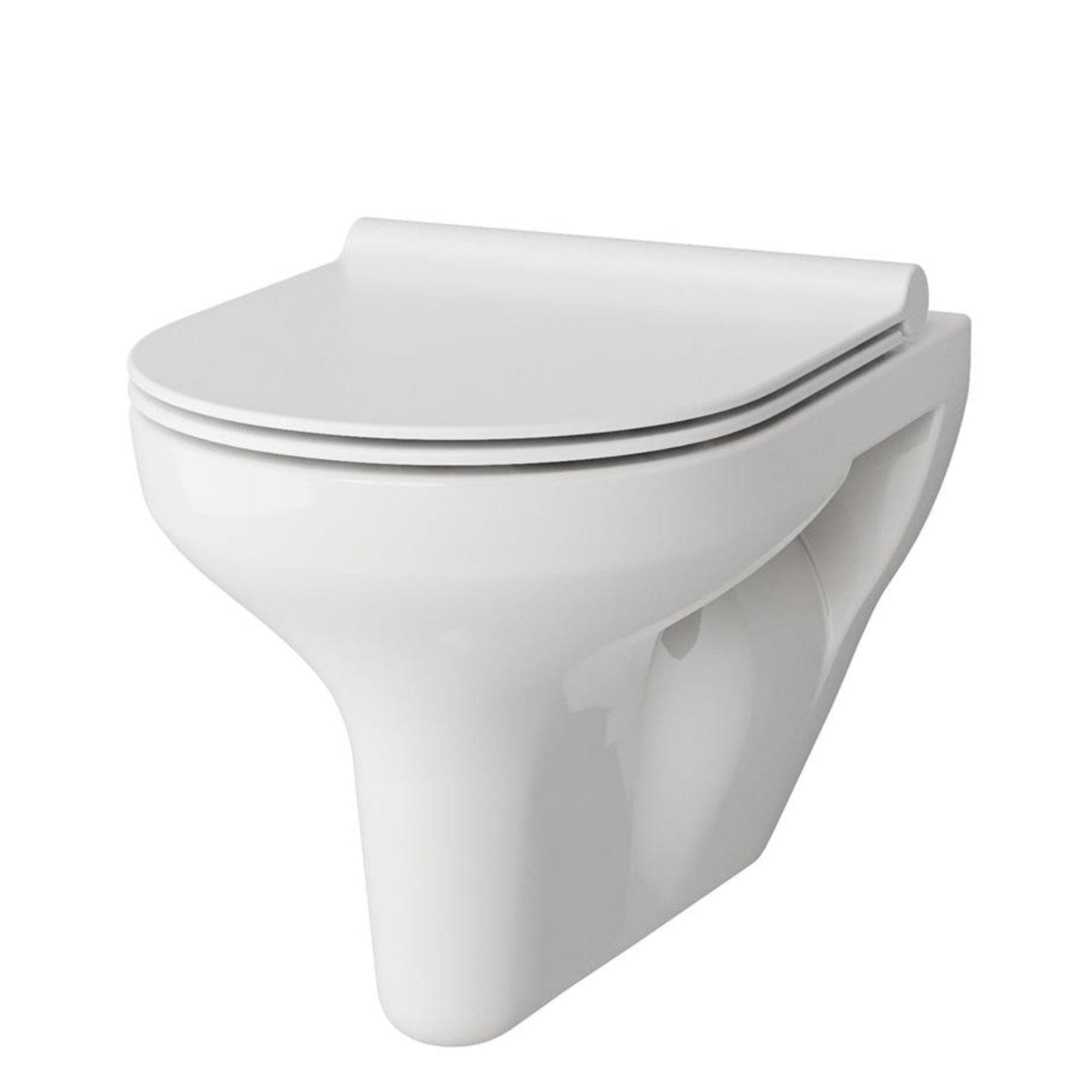 VikingBad Vito Veggskål B50cm uten sete - vegghengt toalett Hvit VikingBad Vegghengt toalett VB-005554