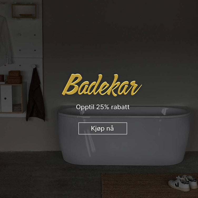 Black Friday Badekar kampanje med opptil -25% rabatt