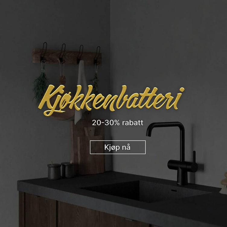Black Friday Kjøkkenbatteri kampanje med opptil -30% rabatt