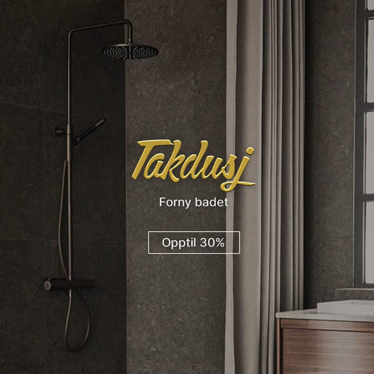 Black Friday Takdusj kampanje med opptil -30% rabatt