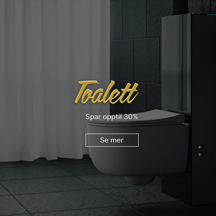 Black Friday Toalett kampanje med opptil -30% rabatt