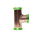 A-collection Kobber T-rør med 3 muffer A-press 12mm A-collection PE rør GRO-5058195