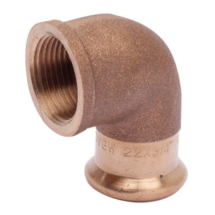 Altech CU Albue med innvendig gjenge Pressfitting