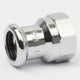 Altech Overg.muffe 12-15mm x 1/2-3/8" forkrommet 16270g 12mmx3/8" Altech Overgangsmuffe pressfitting DAL-5056456