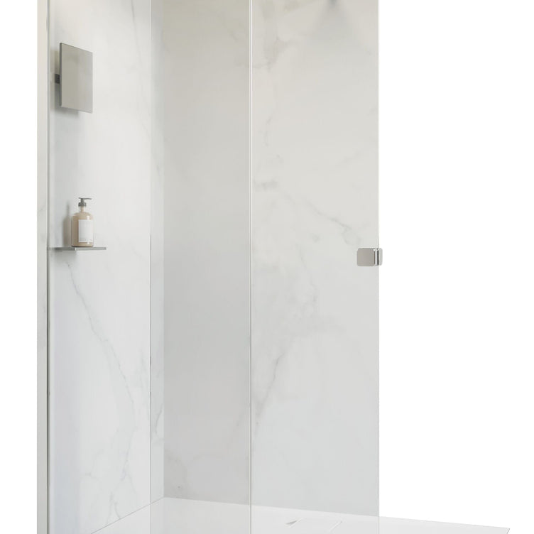 Alterna PureDay Walk-in dusj vendbar Fastfelt + Skyvedør