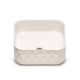 Bathco Sand Waves Firkantet Bolleservant Hvit matt Bathco Bolleservant KO-4168