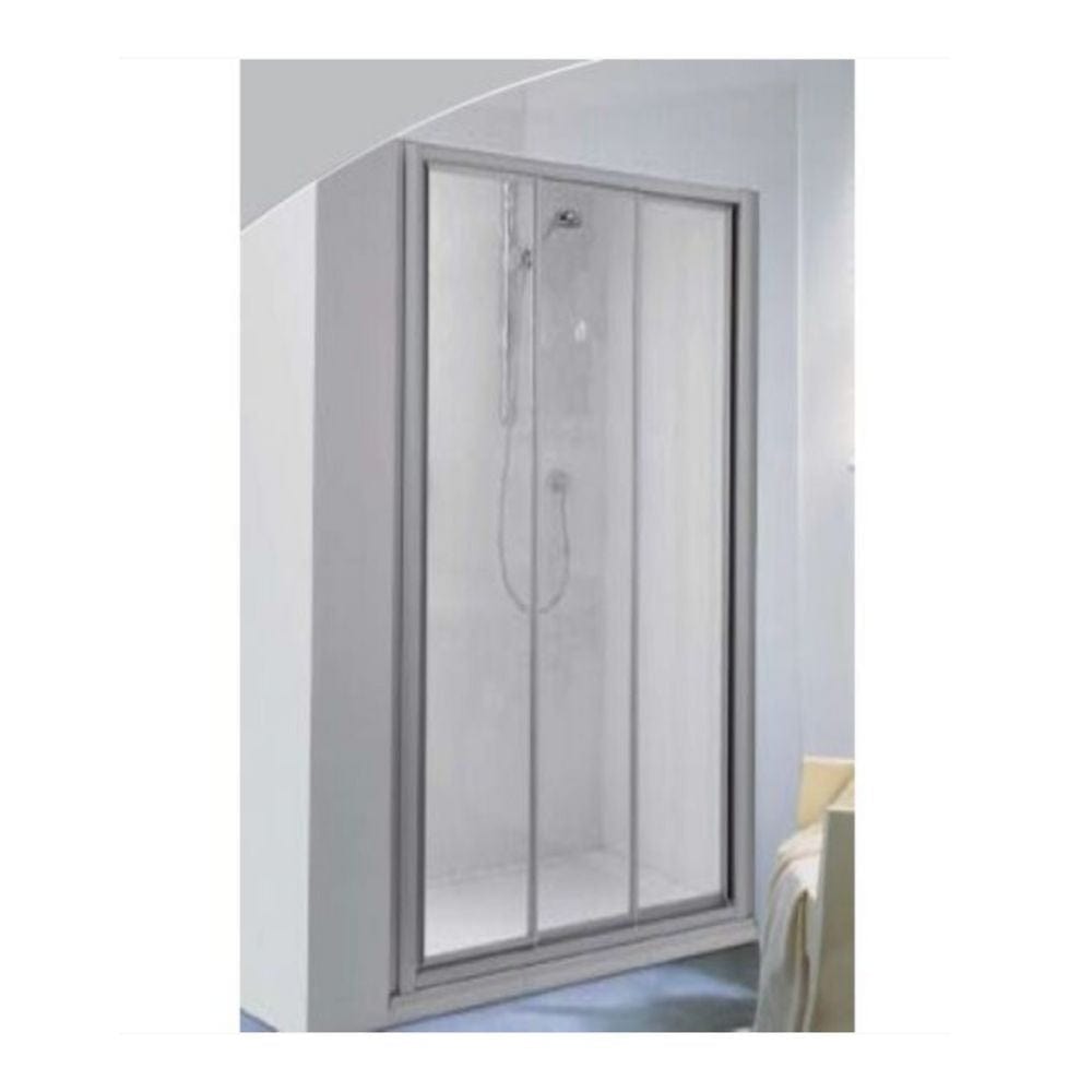 BD Palme Drive Skyvedør Nisje Hvit matt / 110cm / Klart glass Palme Dusjnisje GRO-6307658