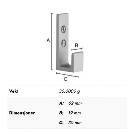 Beslagsboden 1047 Enkel Krok