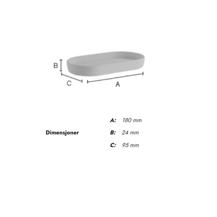Beslagsboden Satin 570 Såpekopp/Fat
