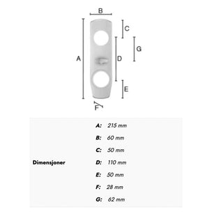 Beslagsboden Design 732 Langskilt