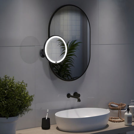 Beslagsboden Glow 630 Sminkespeil LED med sugekopp