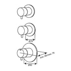 Damixa Termostat 2 Stoppekraner