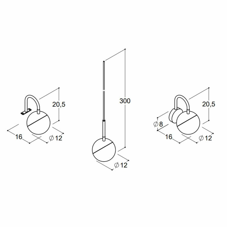 Dansani BRIGHT Lampe (3-i-1) LED Ø120mm