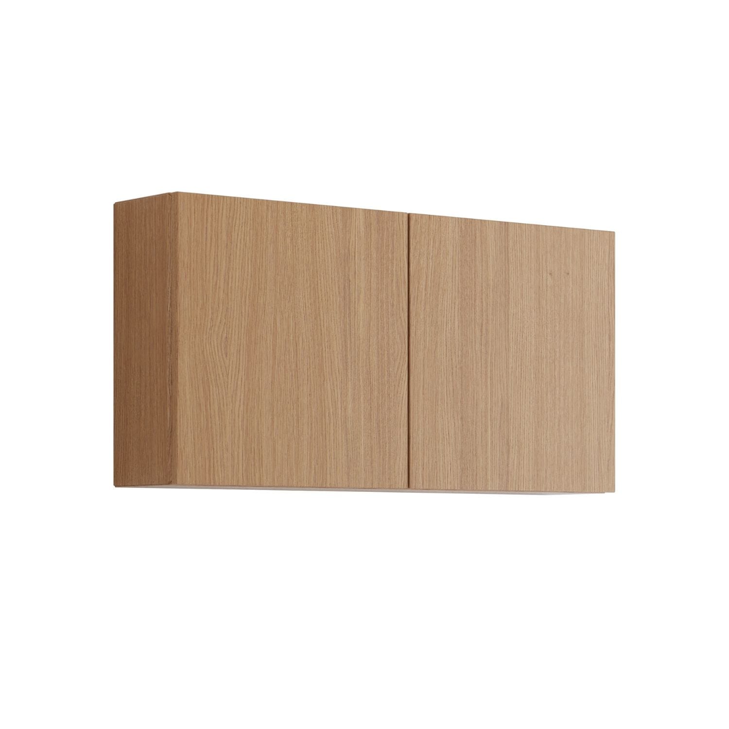 Dansani Calidris Glatt Overskap 2 dører Gyllen eik / 40cm Dansani Sideskap bad DA-C97-1074