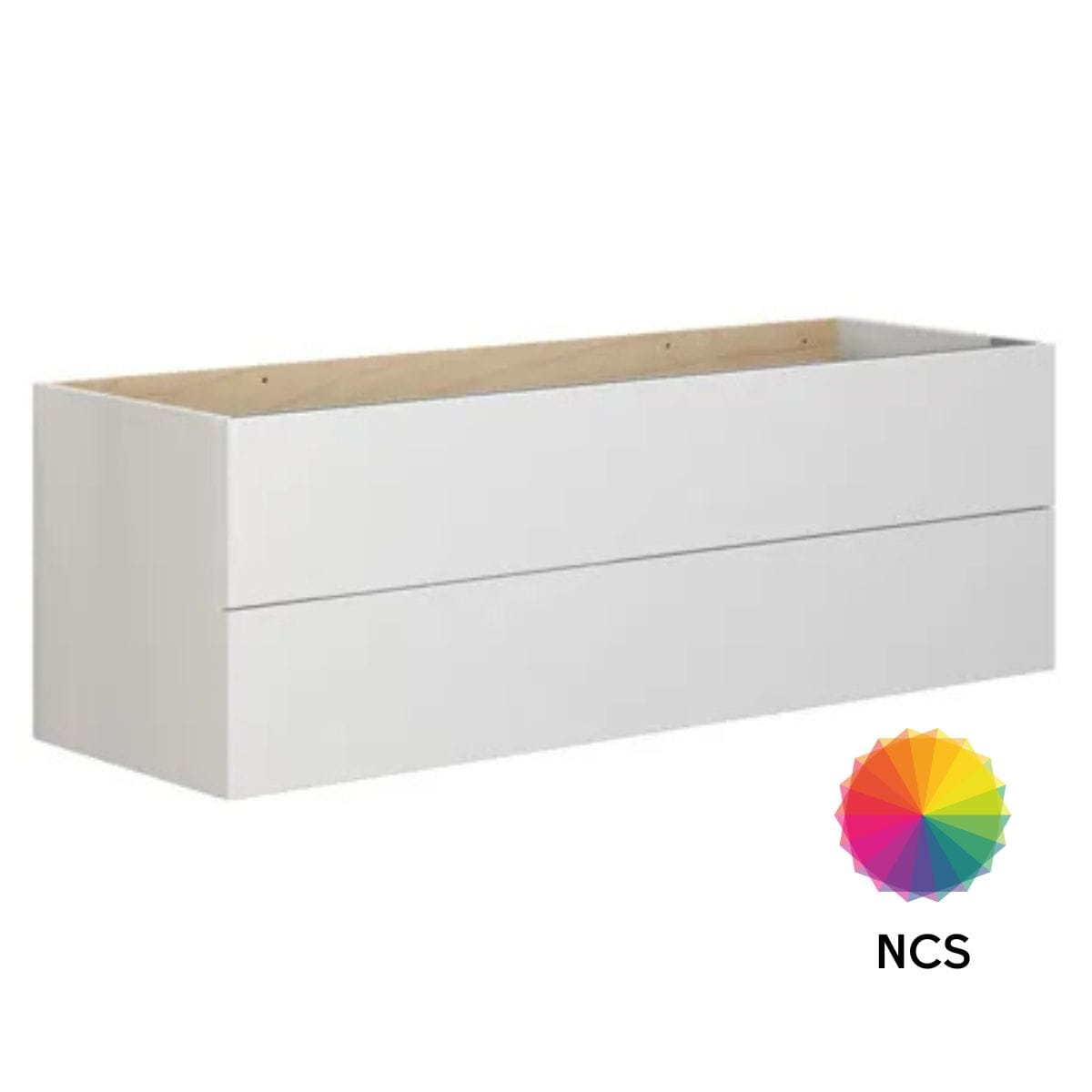 Dansani Calidris Glatt Servantskap D40cm 2 skuff NCS eik / 120cm Dansani Servantskap DA-C09-1066